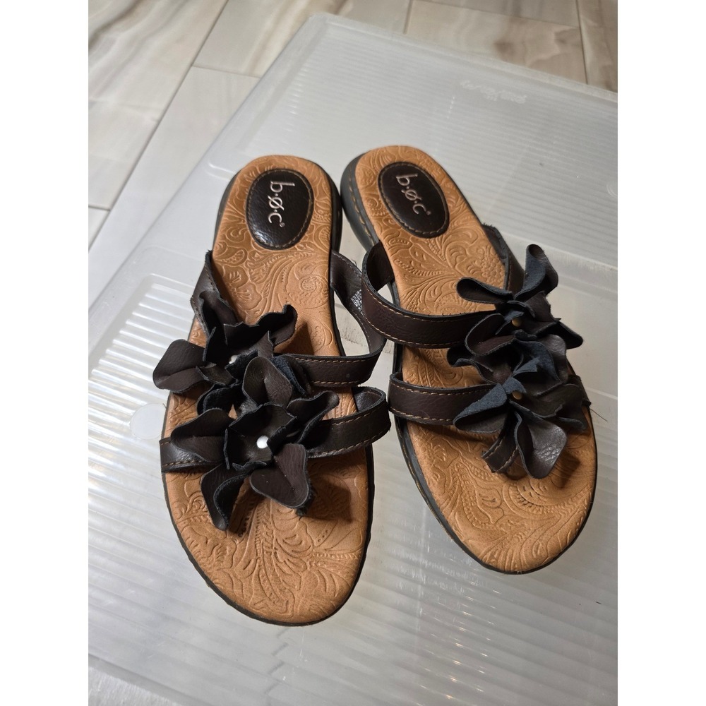 B.O.C. Born Concept Womens Brown Floral Thong Sandals BC0007406 Size 7M - Picture 10 of 16